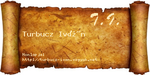 Turbucz Iván névjegykártya