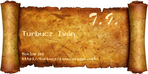 Turbucz Iván névjegykártya